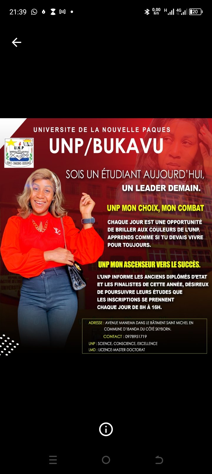 Message de félicitation au lauréats 2024-2025 et  l'annonce du procès fictif entre étudiants de l'UNP(Université de la Nouvelle Pâques)et  de l'UOB(Université officielle de Bukavu)